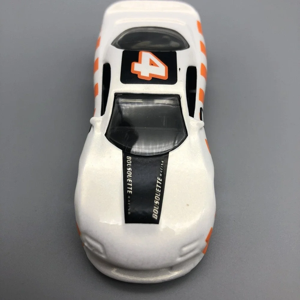 Hot Wheels Chevrolet Chevy Camaro White Orange Race Car Bousquette Diecast 1/64
